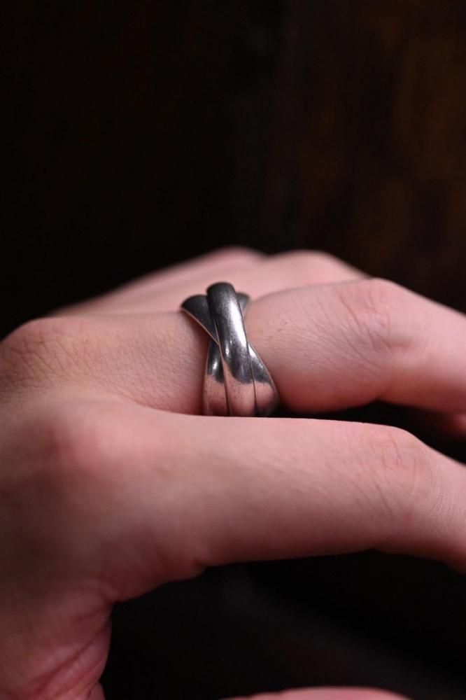 Vintage silver trinity ring