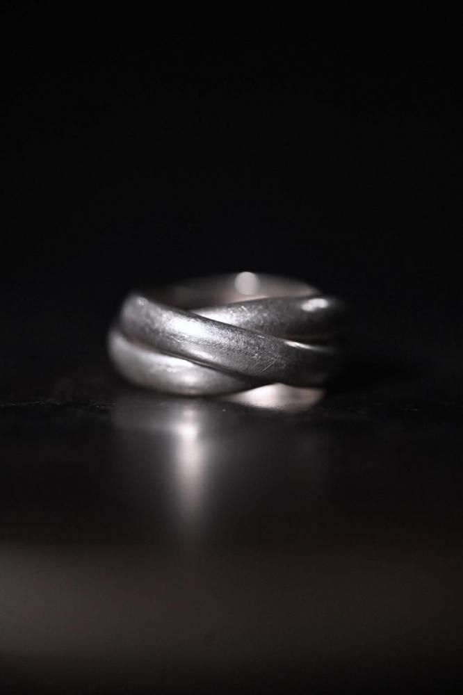 Vintage silver trinity ring