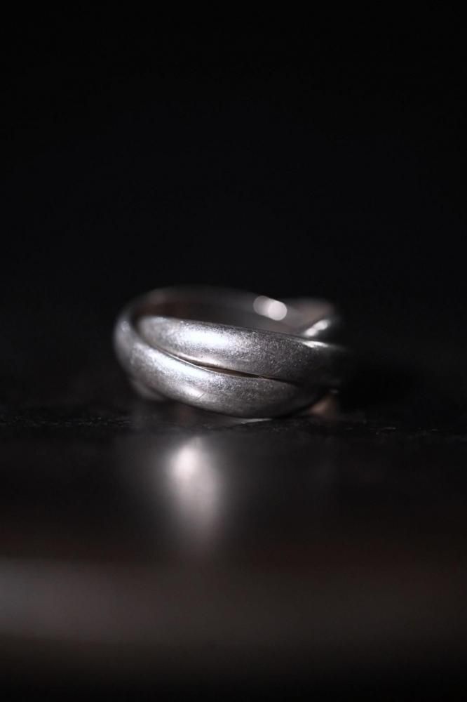 Vintage silver trinity ring