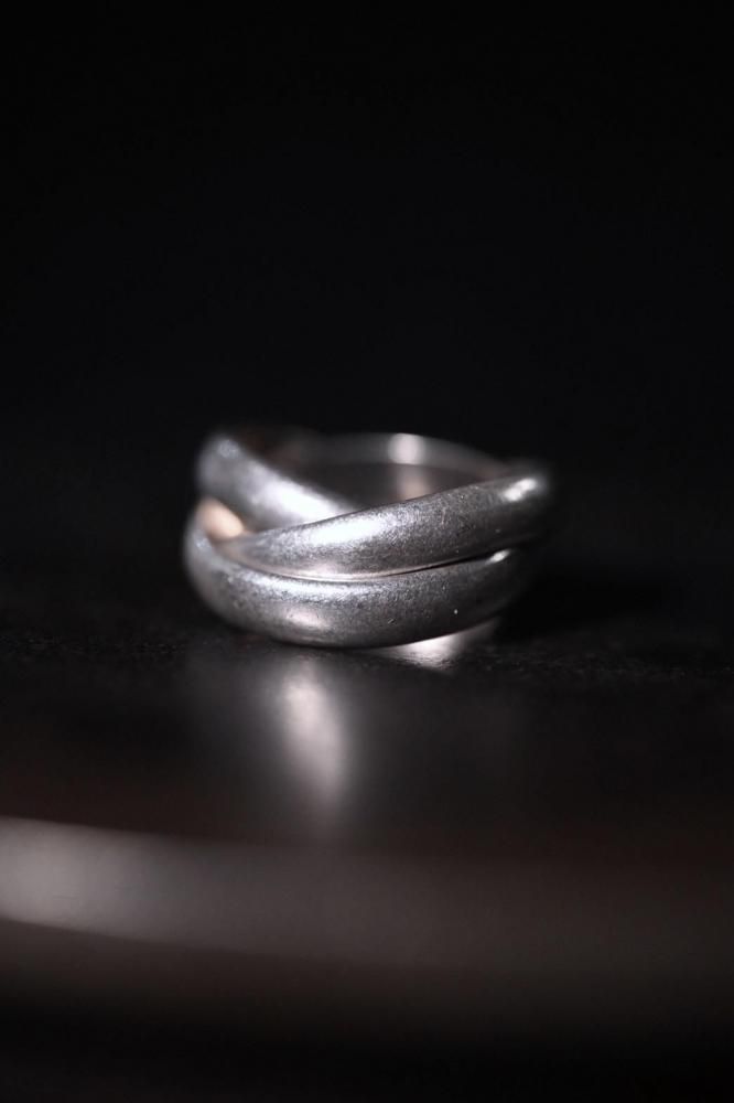 Vintage silver trinity ring