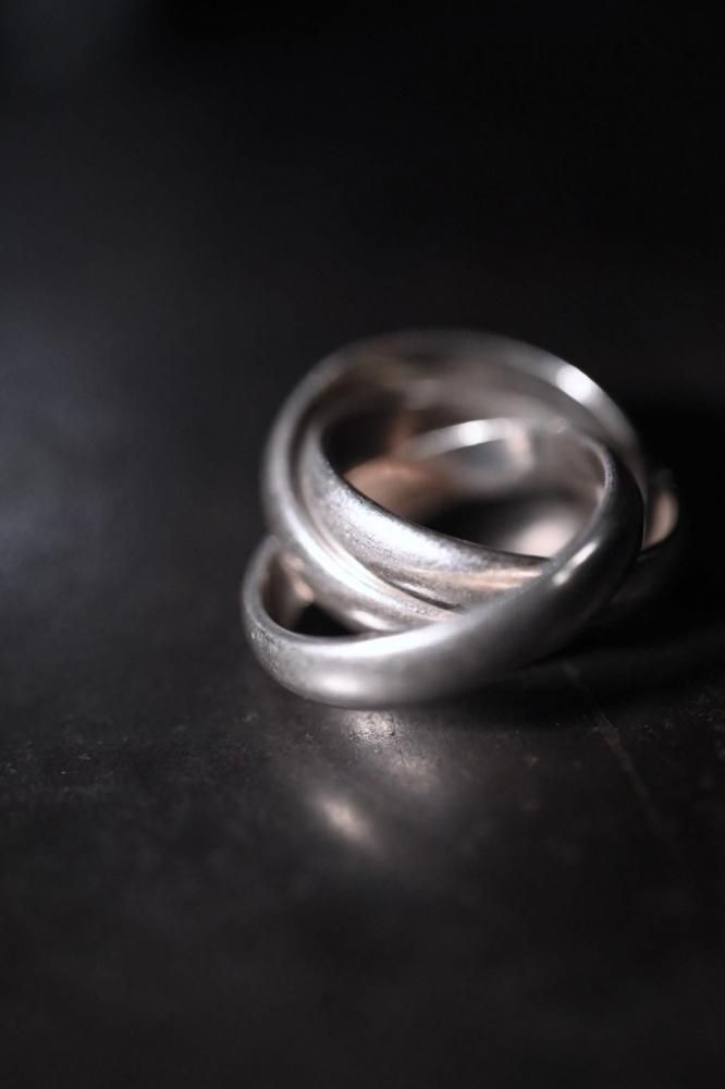 Vintage silver trinity ring