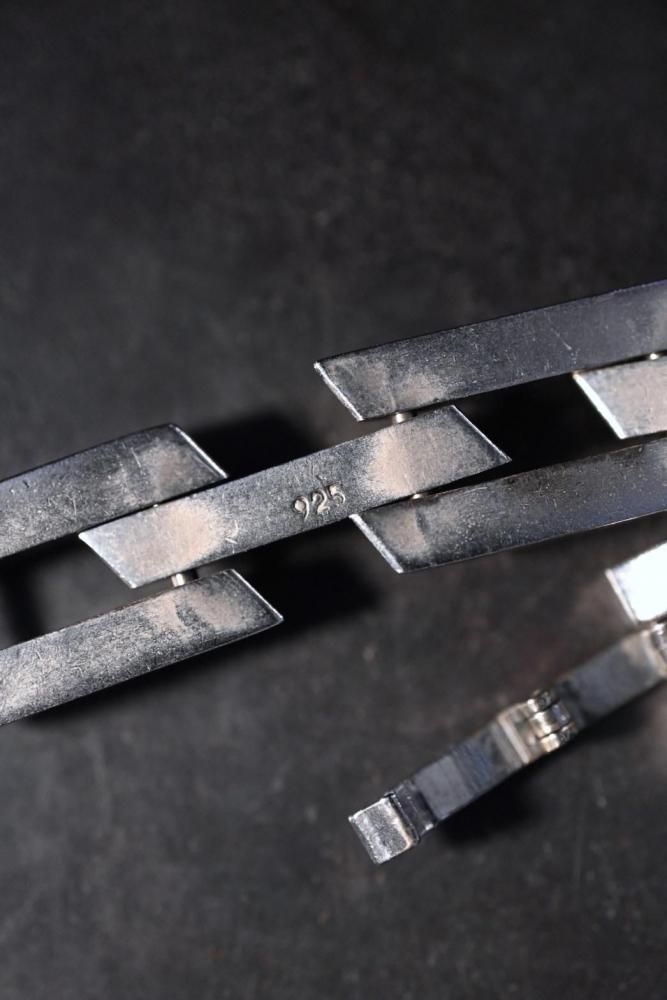 Vintage modern heavy silver bracelet