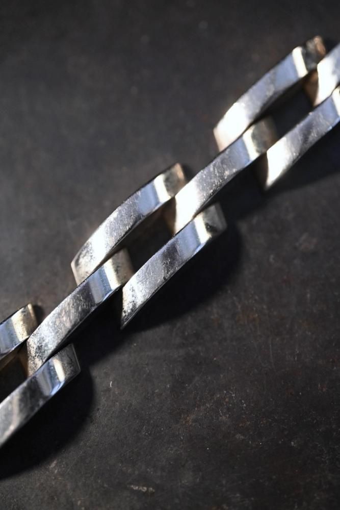 Vintage modern heavy silver bracelet