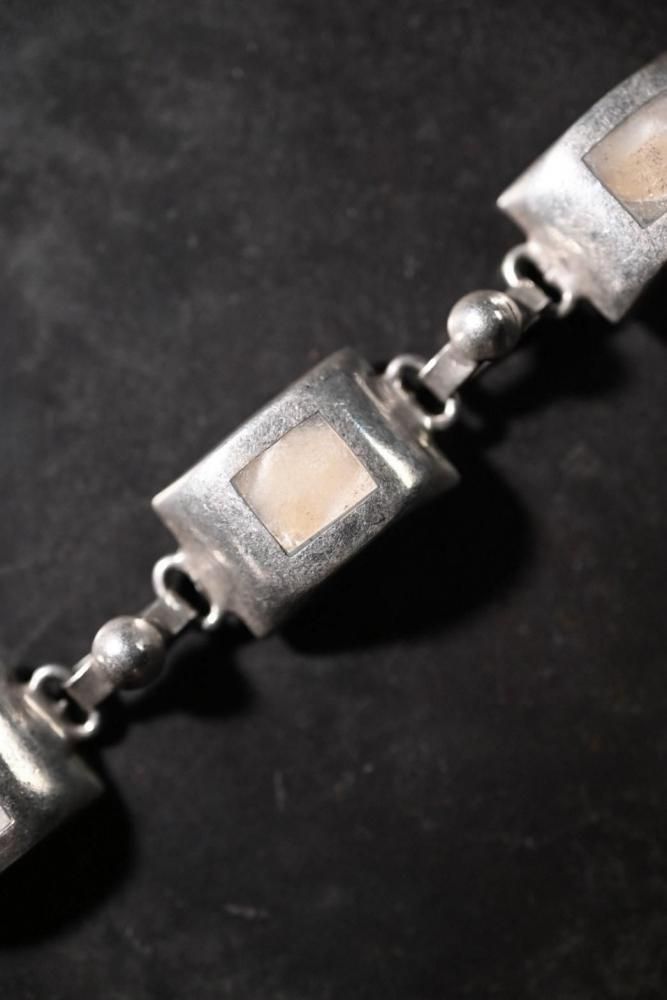 Vintage silver  shell bracelet