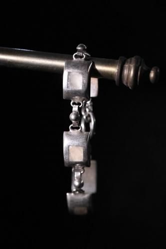 Vintage silver  shell bracelet