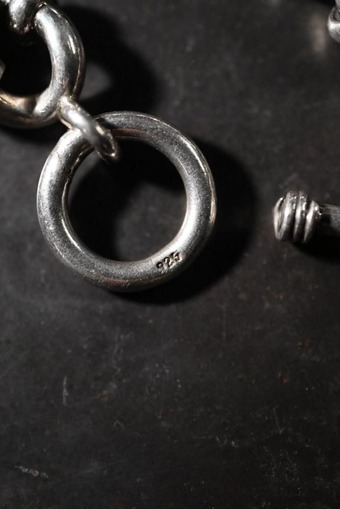 Vintage heavy silver chain bracelet