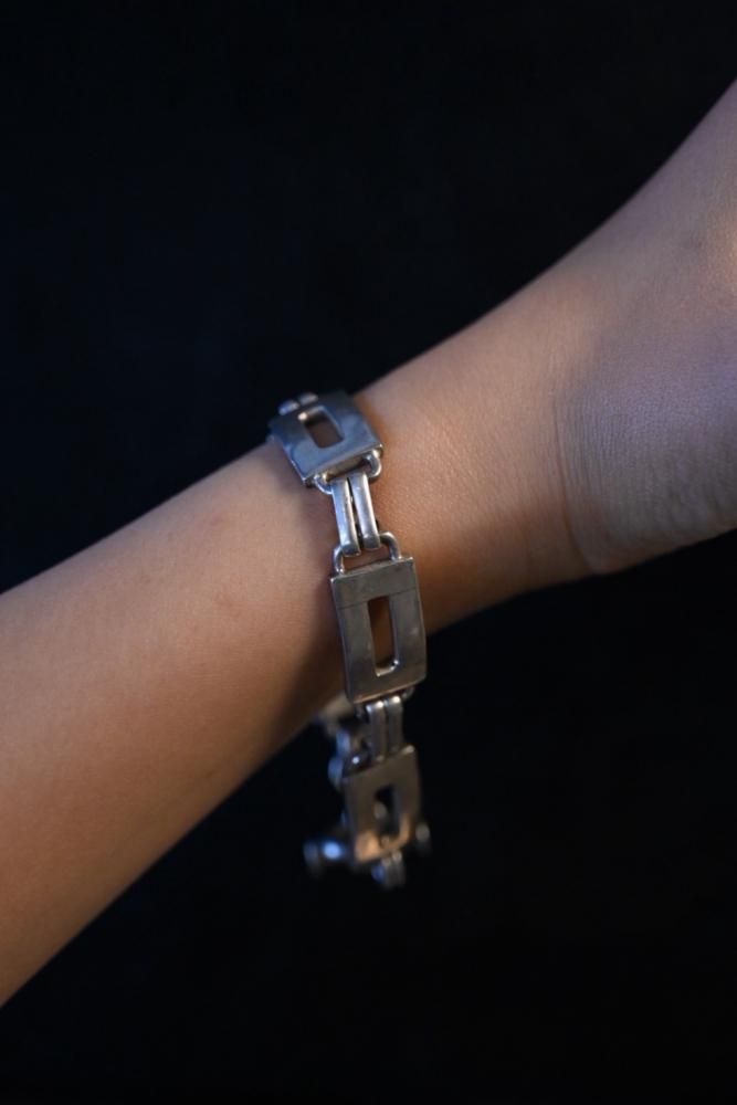Vintage silver chain bracelet