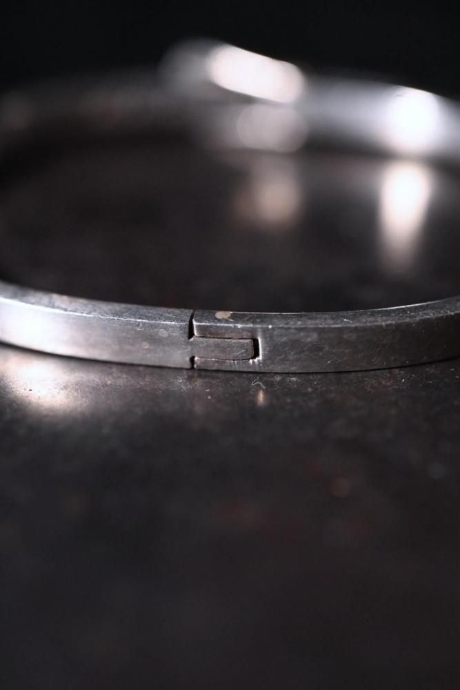 Vintage silver  onyx belt bracelet