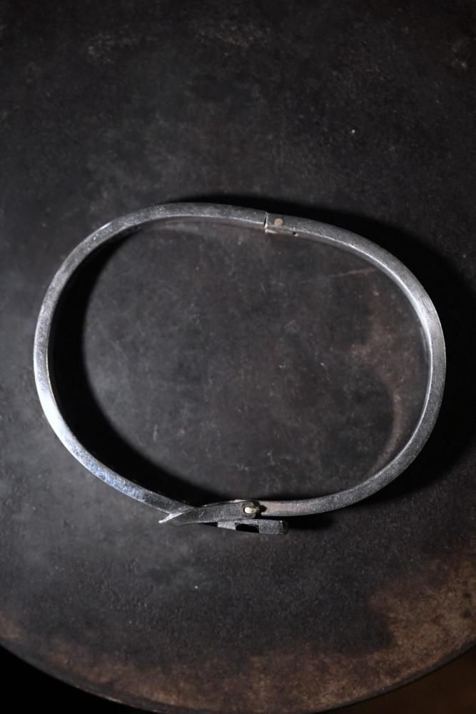 Vintage silver  onyx belt bracelet