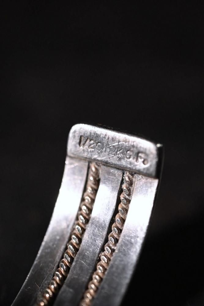 Vintage silver  12KGF bangle