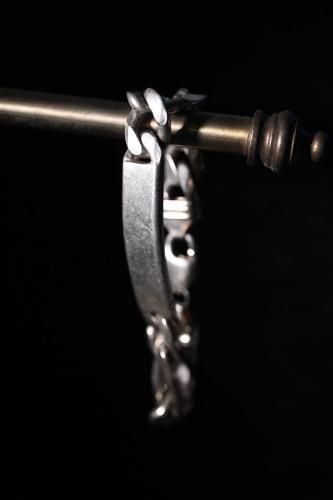 Italy vintage silver ID bracelet