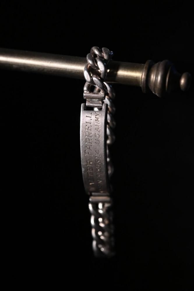 1940's us army silver ID bracelet