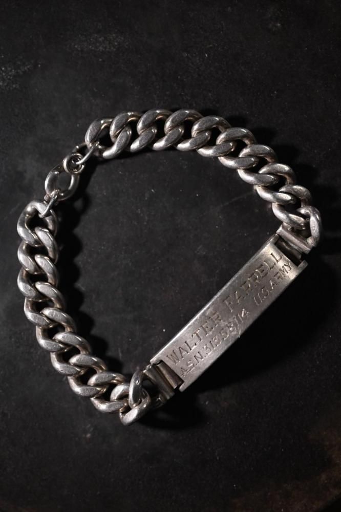 1940's us army silver ID bracelet