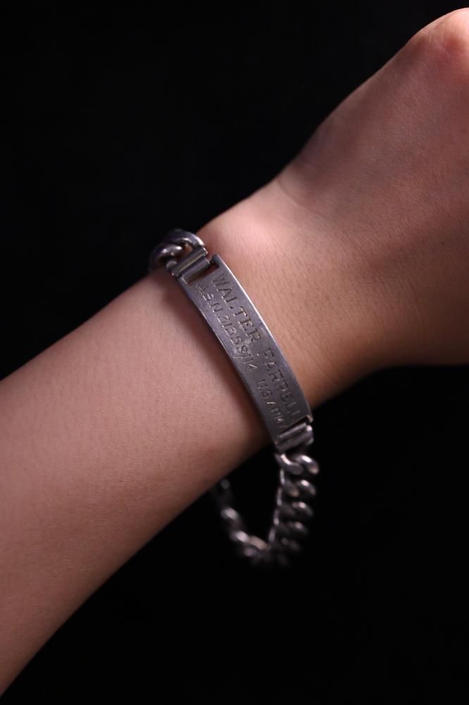 1940's us army silver ID bracelet