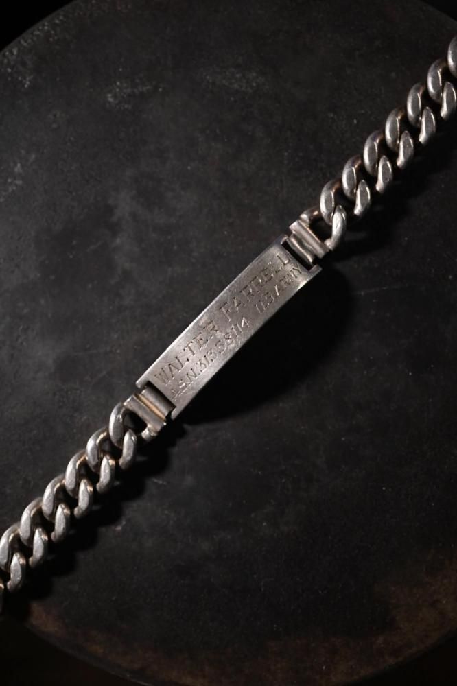 1940's us army silver ID bracelet