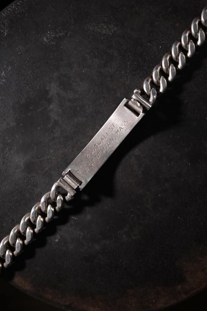 1940's us army silver ID bracelet