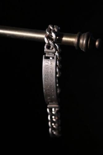 1940's us army silver ID bracelet