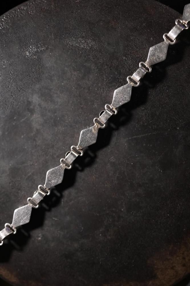 Vintage silver  onyx bracelet