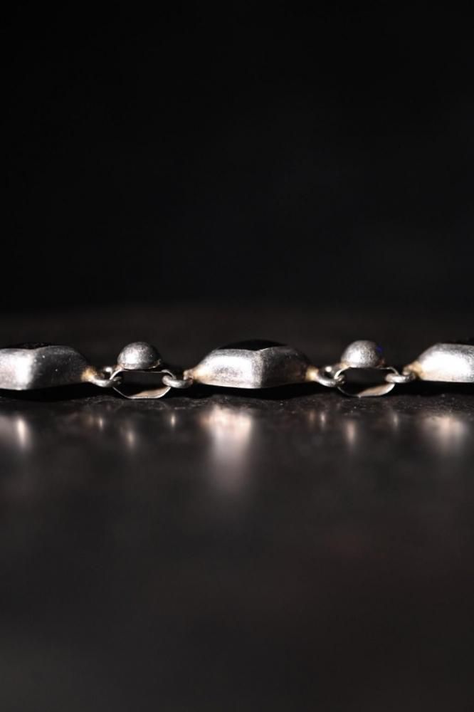 Vintage silver  onyx bracelet