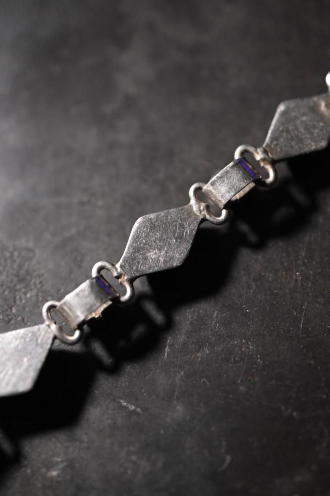 Vintage silver  onyx bracelet