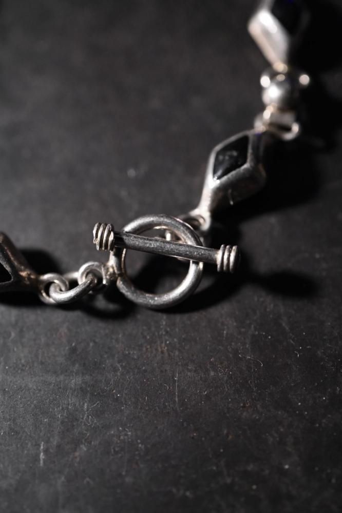 Vintage silver  onyx bracelet