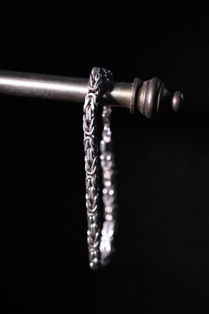 Italy vintage silver chain bracelet