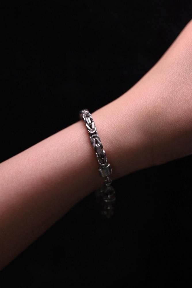 Italy vintage silver chain bracelet