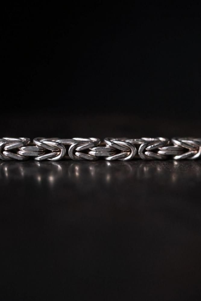 Italy vintage silver chain bracelet