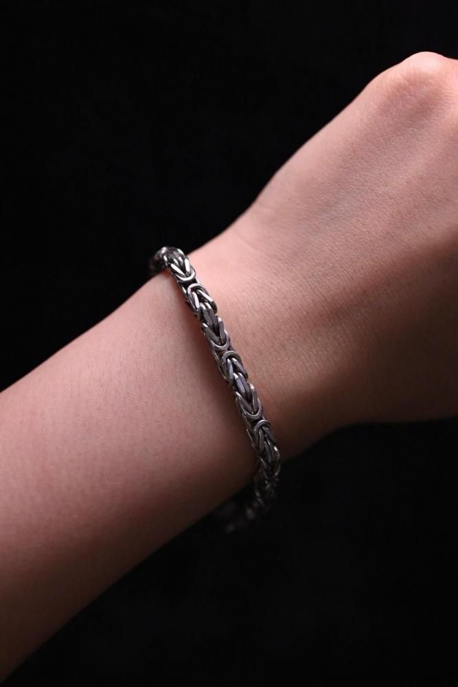 Italy vintage silver chain bracelet