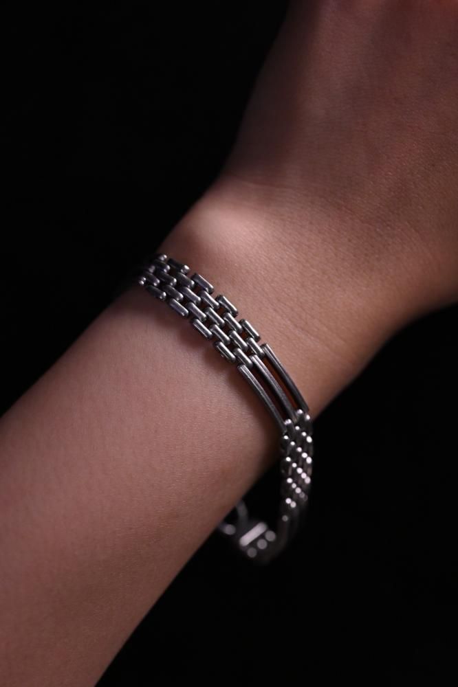 Italy vintage silver chain bracelet