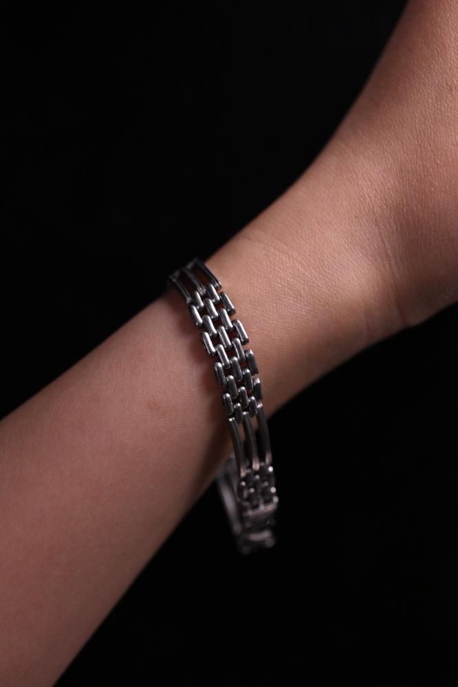 Italy vintage silver chain bracelet