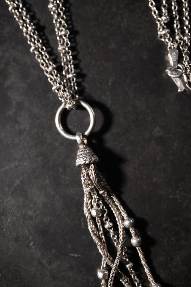 Vintage silver tassel necklace