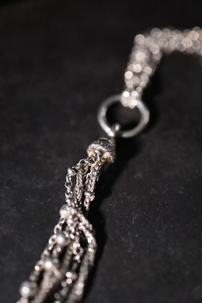Vintage silver tassel necklace