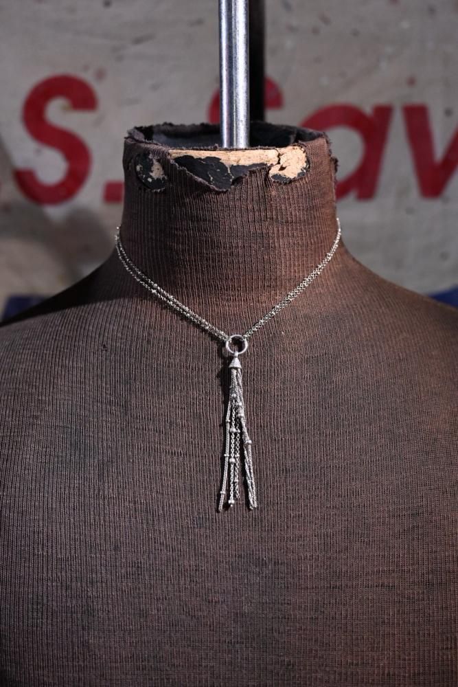 Vintage silver tassel necklace