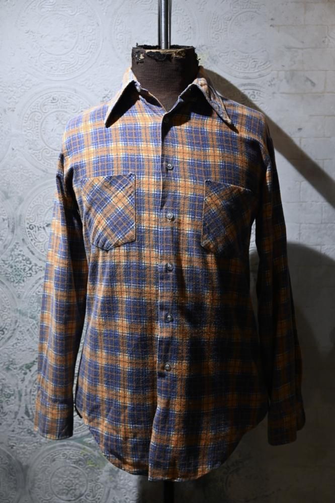 us 1970's cotton flannel shirt