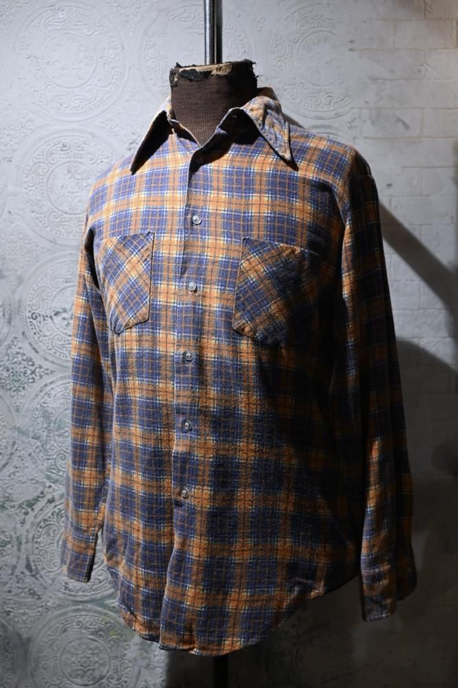 us 1970's cotton flannel shirt