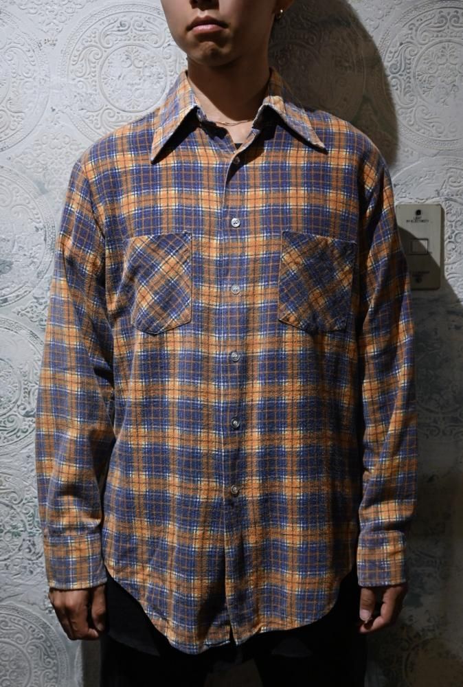 us 1970's cotton flannel shirt