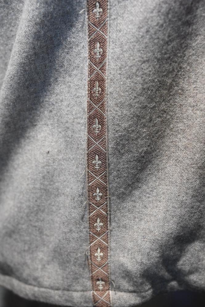 us 1960's fleur de lis wool shirt