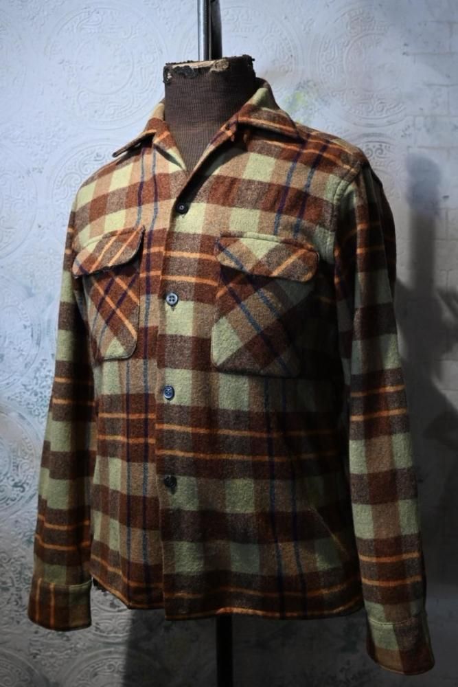 us 1960's~ "Aristocrat" wool shirt