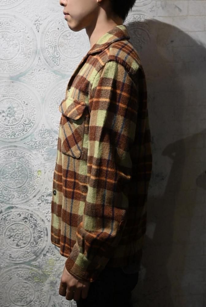 us 1960's~ "Aristocrat" wool shirt