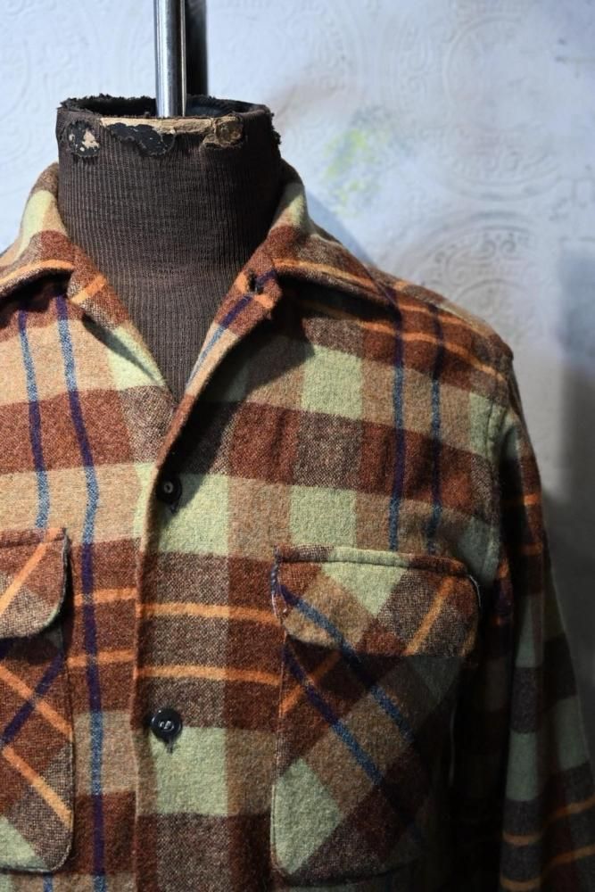 us 1960's~ "Aristocrat" wool shirt
