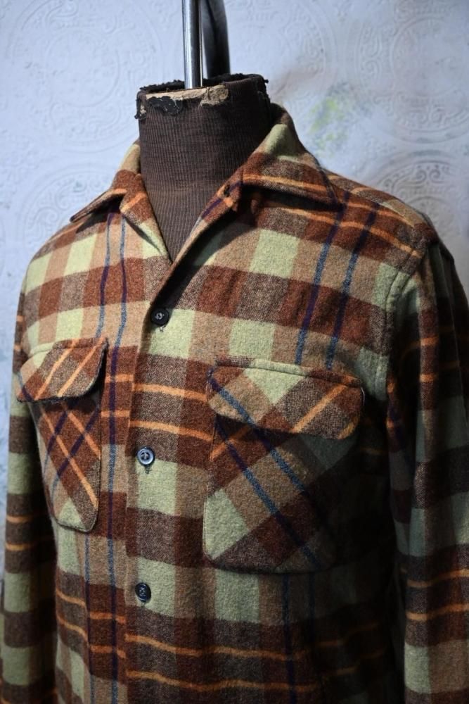 us 1960's~ "Aristocrat" wool shirt