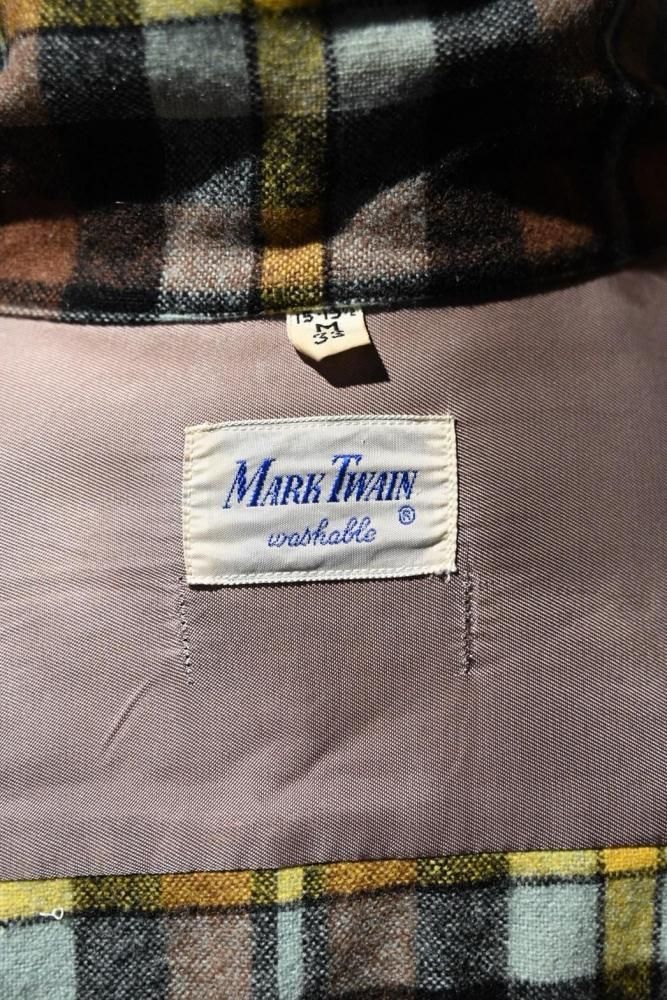 us 1960's "MARK TWAIN" wool shirt