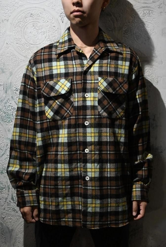 us 1960's "MARK TWAIN" wool shirt