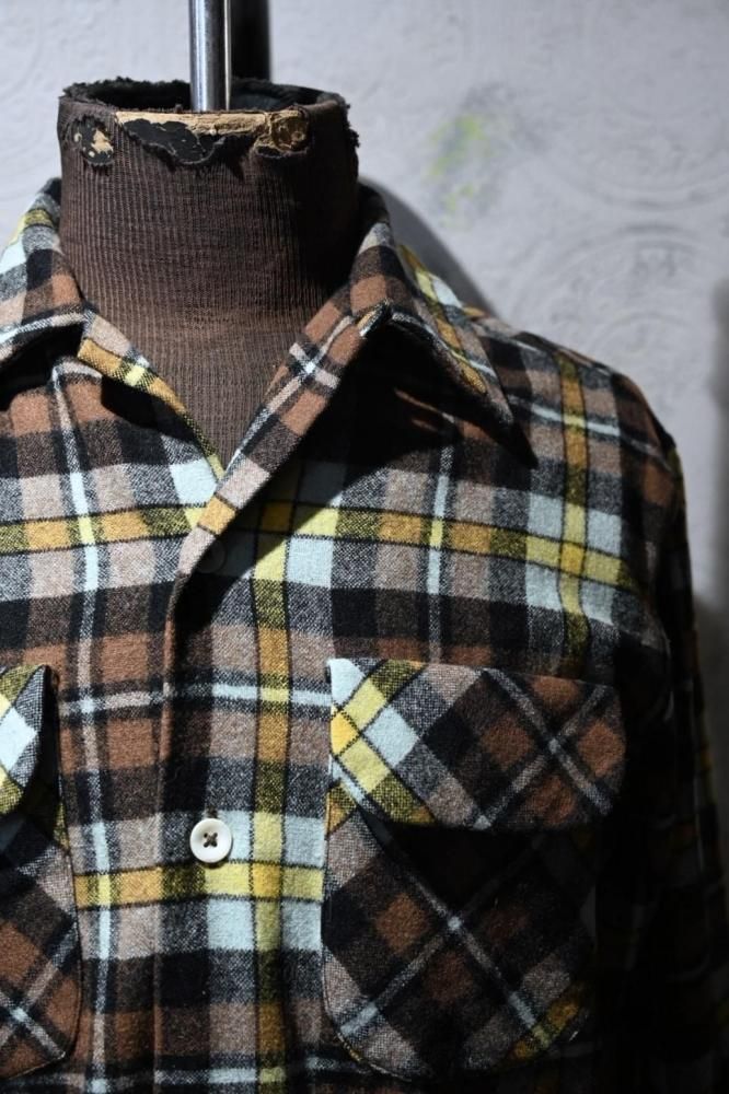 us 1960's "MARK TWAIN" wool shirt