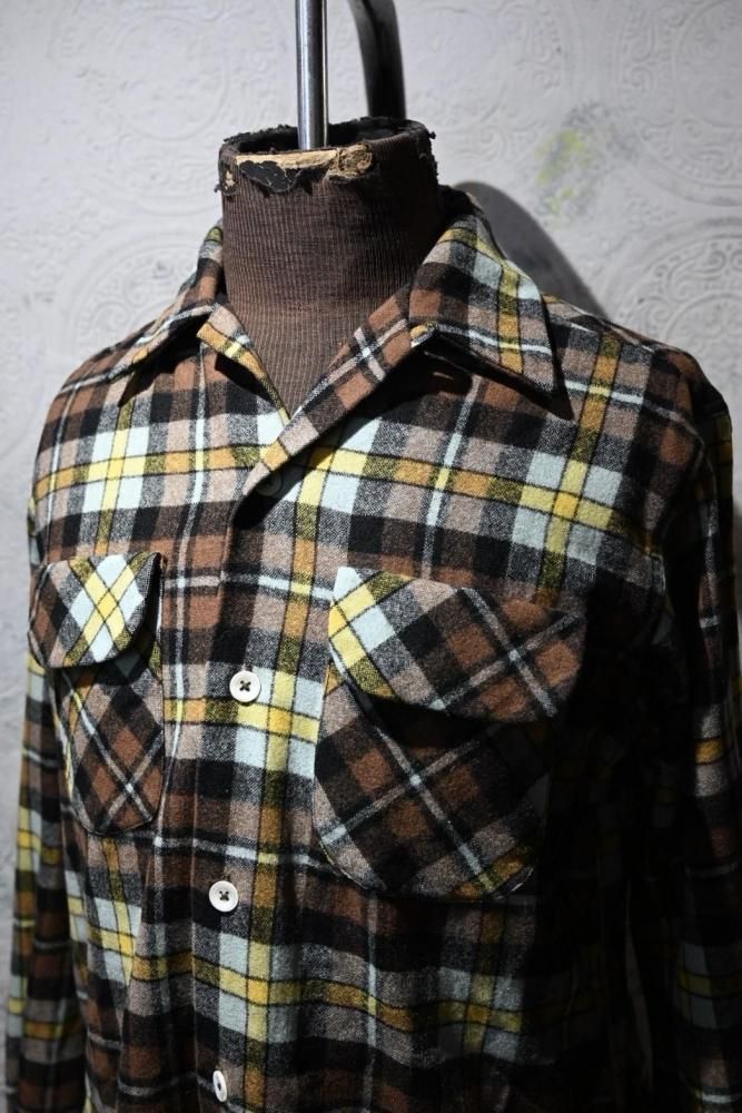us 1960's "MARK TWAIN" wool shirt