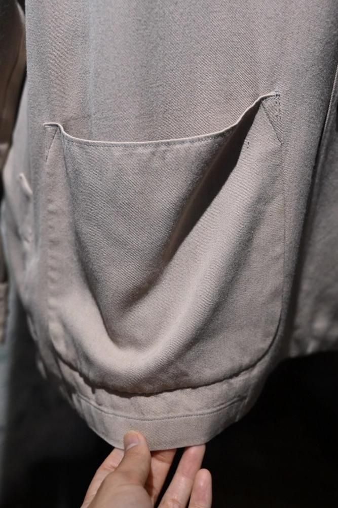 us 1950's rayon gabardine shirt jacket