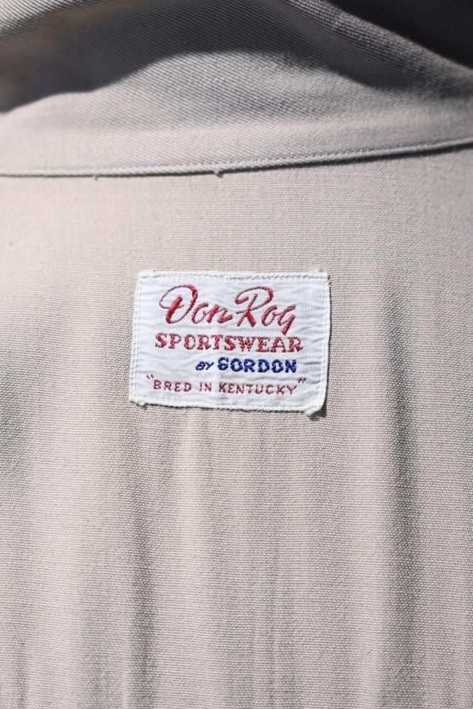 us 1950's rayon gabardine shirt jacket