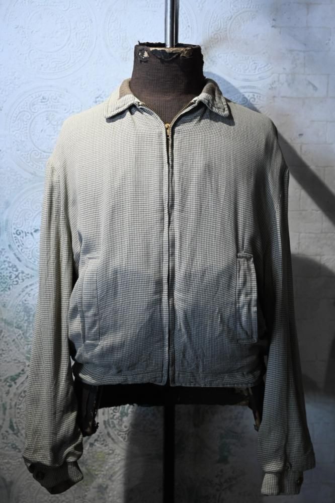 us 1950's rayon reversible jacket