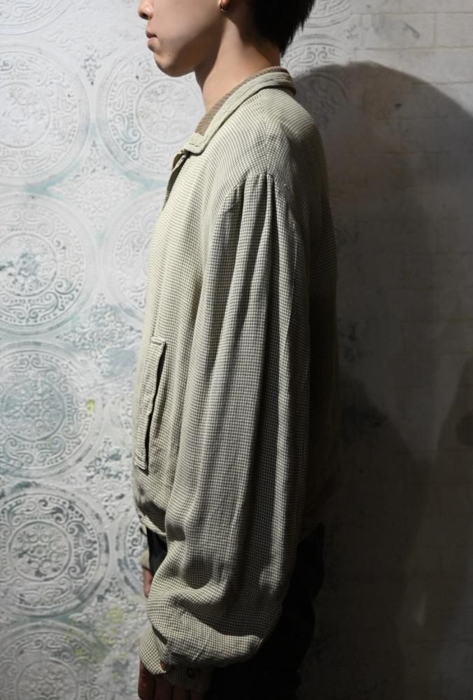 us 1950's rayon reversible jacket